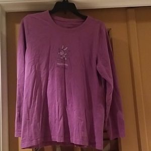 Good Kids Girls purple long sleeve top sz XL, EUC